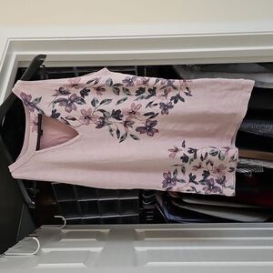 Le Chateau Floral Sparkly Tank Top